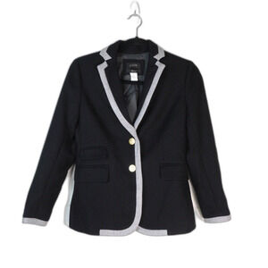 J. Crew Wool Blazer EUC‎ Sz 2P Career Professional Office Business Workwear